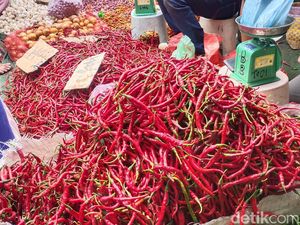 Harga Cabai Merah Keriting di Palembang Turun-Bawang Merah Naik Harga Cabai Merah Keriting di Palembang Turun-Bawang Merah Naik