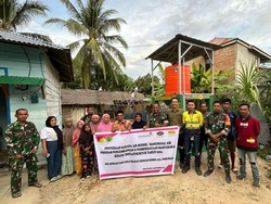 Kolaborasi Kodim 1313 dan Pani Gold Sediakan Air Besih di Desa Palopo