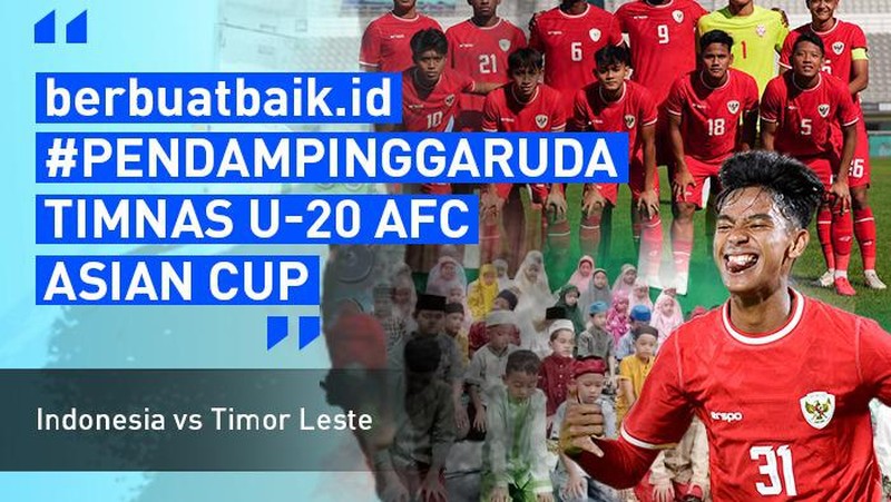 Berbuatbaik.id Ajak 30 Anak Duafa-Ojol Nonton Laga Indonesia Vs Timor Leste