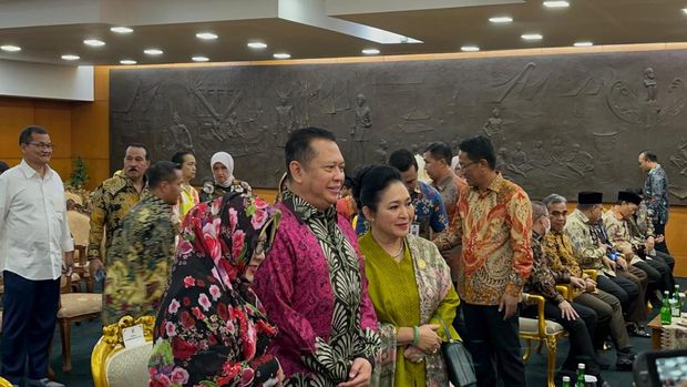 Ketua MPR RI Bambang Soesatyo (Bamsoet) menyambut Titiek Soeharto dan Siti Hardijanti Rukmana (Tutut Soeharto).