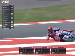 Sirkuit Mandalika Masih Angker Buat Marquez: 2 Kali Crash di Kualifikasi