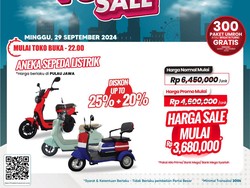 Transmart Full Day Sale Hari Ini, Beli Sepeda Listrik Hemat hingga Rp 2,7 Jutaan