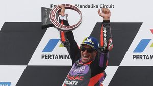Senyum Semringah Jorge Martin Menang MotoGP Mandalika 2024