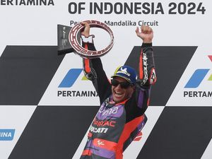 Senyum Semringah Jorge Martin Menang MotoGP Mandalika 2024
