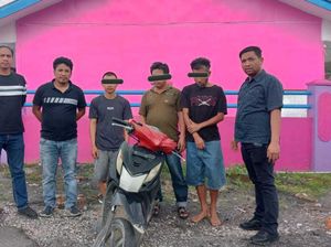 Maling Motor Warga di Kedai Kopi Berastagi, 3 Pria Ditangkap