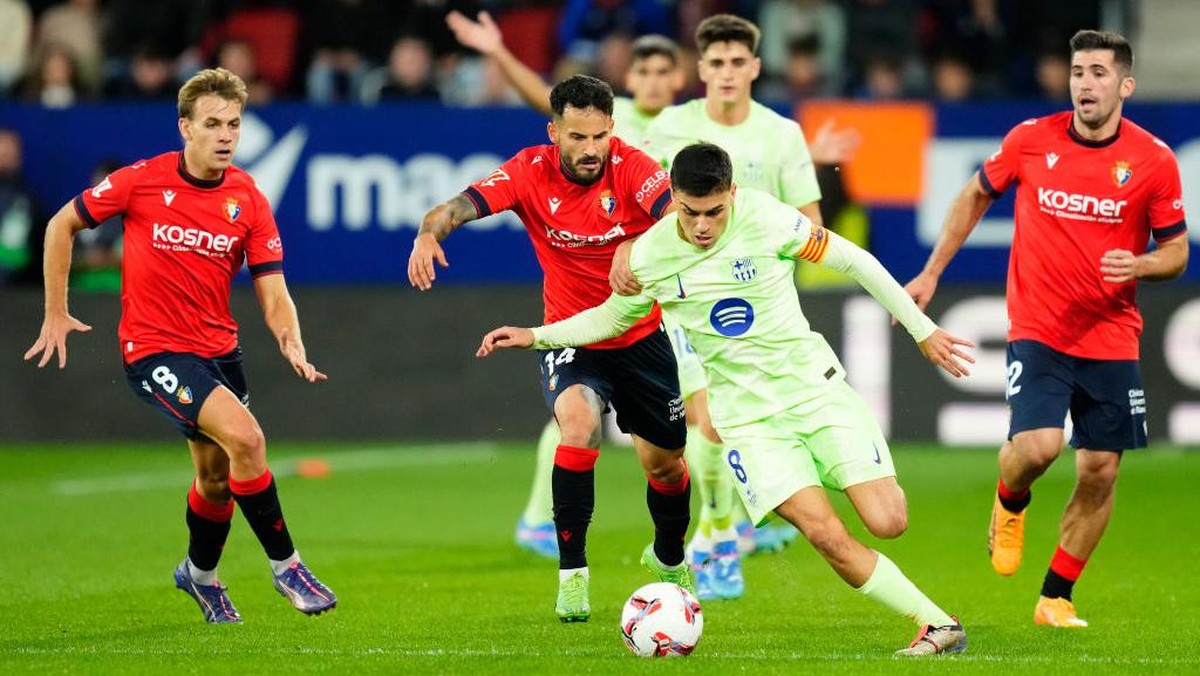 Barcelona dipermalukan Osasuna. (Foto: NurPhoto via Getty Images/NurPhoto)