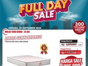 Transmart Full Day Sale, Aneka Kasur Berlaku Harga Murah Meriah!