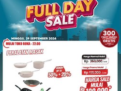 Ibu-ibu Merapat! Peralatan Masak Mulai Rp 100 Ribuan di Transmart Full Day Sale