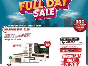 Murahnya Kebangetan! Kabinet TV Mulai Rp 70 Ribuan di Transmart Full Day Sale