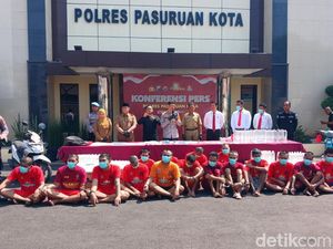Puluhan Budak Narkoba Dibekuk Polres Pasuruan Kota, 7 di Antaranya Residivis