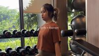 7 Foto Gritte Agatha saat Nge-gym Disorot, Tetap Olahraga Meski Hamil Besar