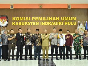 Rakor bareng KPU-Plt Bupati, Kapolres Inhu: Pilkada 2020 Jadikan Pelajaran