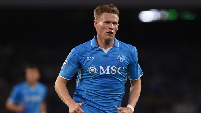 Scott McTominay of SSC Napoli during the Serie A match between SSC Napoli and AC Monza at Stadio Diego Armando Maradona Naples Italy on 29 September 2024. (Photo by Franco Romano/NurPhoto via Getty Images)