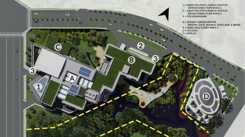 Desain Kantor Kementerian PUPR di IKN