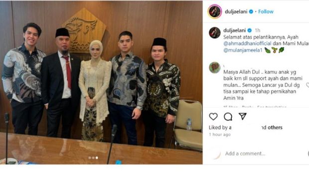 Dul Jaelani ucapakan selamat ke Ahmad Dhani dan Mulan Jameela