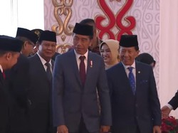 Jokowi Didampingi Prabowo Tiba di Gedung Parlemen Jelang Pelantikan DPR