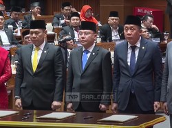 Pimpinan DPR 2024-2029: Puan Ketua, Dasco, Adies, Saan, dan Cucun Wakil