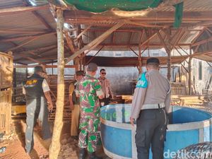 Arena Judi Sabung Ayam di Gresik Digerebek hingga Dibakar Arena Judi Sabung Ayam di Gresik Digerebek hingga Dibakar
