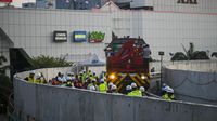 Potret Uji Coba LRT Jakarta Jalur Velodrome-Rawamangun