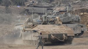 Tank-tank Israel Bersiaga di Perbatasan Lebanon