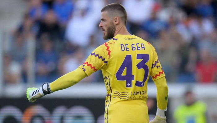 Soccer Football - Serie A - Atalanta v Fiorentina - Gewiss Stadium, Bergamo, Italy - September 15, 2024 Fiorentinas David de Gea in action REUTERS/Daniele Mascolo