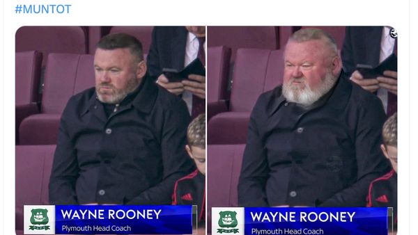 Foto Viral Wayne Rooney Tua Banget Saat Nonton MU Keok