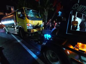 Truk Tangki Tabrak Motor di Bangunharjo Bantul, 1 Orang Tewas