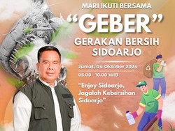 Pjs Bupati Ajak Warga Ciptakan Lingkungan Sehat dengan Geber Sidoarjo