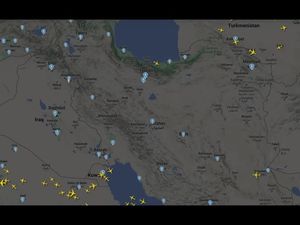 Video: Penampakan Radar Pesawat Komersial Hindari Wilayah Israel-Iran
