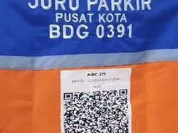 Bayar Parkir di Kota Bandung Bisa Pakai QRIS, Kodenya di Punggung Jukir