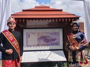 Memorabilia Uang Rp 10.000 Bergambar Rumah Limas di Museum Negeri Sumsel