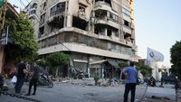 Potret Pusat Kota Beirut Setelah Dibombardir Israel