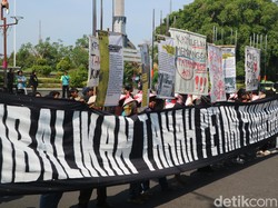 Lagi, Petani Tayu Pati Gelar Demo Tuntut Tanah Nenek Moyang Dikembalikan
