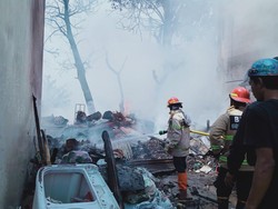 Gudang Rongsok di Jetis Bantul Ludes Terbakar, Kerugian Capai Rp 100 Juta