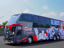 Nggak Ada Duanya! PO Juragan99 Trans Luncurkan Bus dengan Livery Tim MotoGP