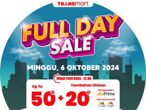Serbu Transmart Full Day Sale! Diskon Melimpah Ruah hingga 50% + 20%