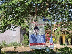 Baliho Pathul-Nursiah Diduga Sengaja Dirusak OTK