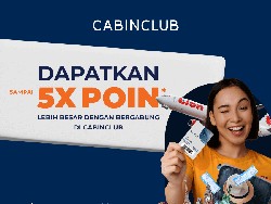 BookCabin Apresiasi Anggota CabinClub dengan Bonus Poin & Benefit