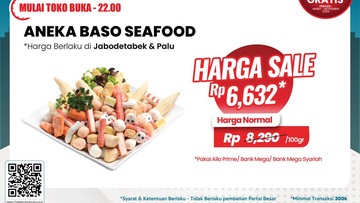 Obral Aneka Bakso Seafood Murah, Hanya di Transmart Full Day Sale Besok