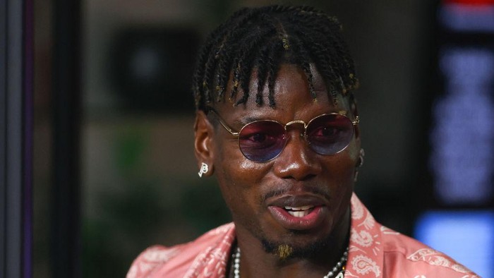 FORT LAUDERDALE, FLORIDA - SEPTEMBER 28: French soccer player Paul Pogba attends a game between Charlotte FC and Inter Miami at Chase Stadium on September 28, 2024 in Fort Lauderdale, Florida. (Photo by Megan Briggs/Getty Images)
