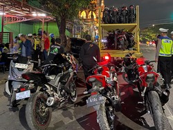 Polisi Tindak Balap Liar di Surabaya, 128 Motor Diamankan