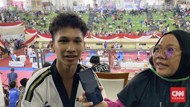 Atlet peserta CNN Indonesia Taekwondo Championship Piala Menpora 2024.