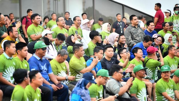 Jokowi bersama warga di IKN