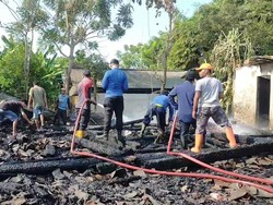 Rumah di Dukuhseti Pati Ludes Terbakar saat Ditinggal Pemiliknya