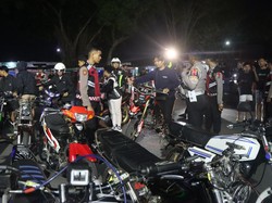 Patroli Antisipasi Gangguan Kamtibmas, 91 Motor Diamankan di Kota Blitar