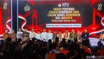 Potret Paslon Pilgub Jakarta Saling Salaman Usai Debat