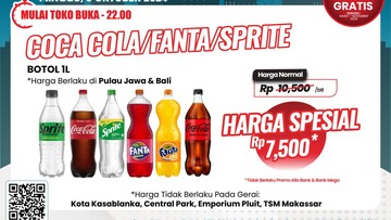 Aneka Minuman Ringan Ini Dapat Potongan Gede di Transmart Full Day Sale