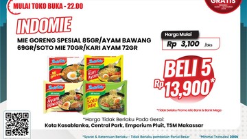 Borong Mie Instan di Transmart Full Day Sale Jadi Lebih Murah