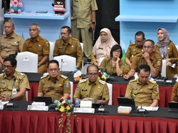 Pj Gubernur Lampung Hadiri Rakor Pengendalian Inflasi Bareng Mendagri