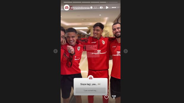 Ragnar Oratmangoen, Shayne Pattynama, Jordi Amat. Tangkapan layar Instagram Story Timnas Indonesia
